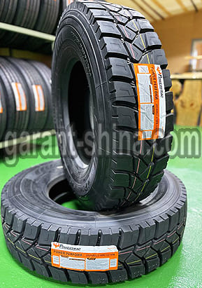 Powertrac Power Perform (ведущая) 295/80 R22.5 152/149K 18PR - Фото шин с этикетками на складе